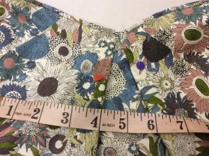 Back box pleat - I had to take in four inches