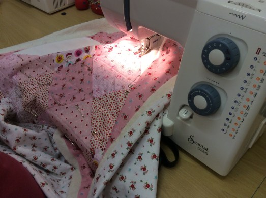 A lovely, almost finished, quilt