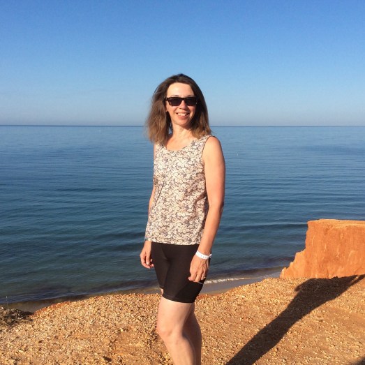 Morning beach walk in Liberty Sorbetto