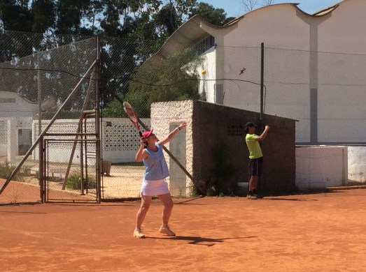 Playing in the tournament in my "tennis" Sorbetto