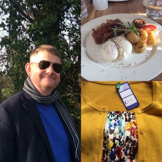 Brunch at The Parsons Table, Arundel with George Clooney and, keeping it real with my charity shop bargain